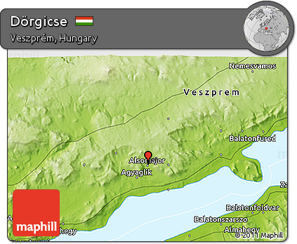 Physical 3D Map of Dörgicse