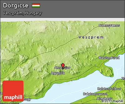 Physical 3D Map of Dörgicse