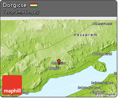 Physical 3D Map of Dörgicse