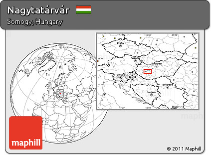 Blank Location Map of Nagytatárvár