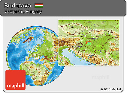 Physical Location Map of Budatava