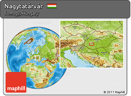 Physical Location Map of Nagytatárvár
