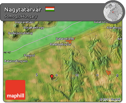 Satellite Map of Nagytatárvár