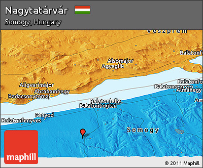 Political Panoramic Map of Nagytatárvár