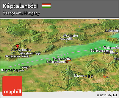 Satellite Panoramic Map of Káptalantóti