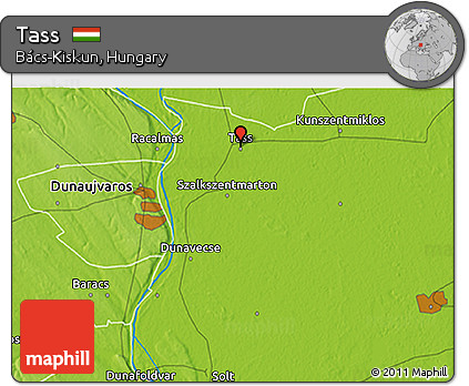 Physical 3D Map of Tass