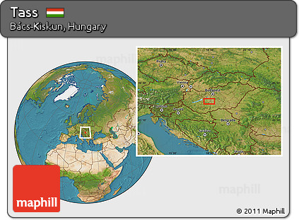 Satellite Location Map of Tass