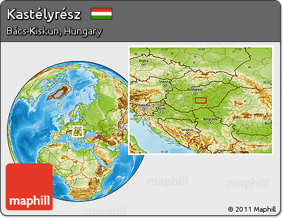 Physical Location Map of Kastélyrész