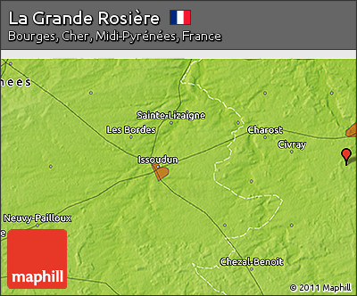 Physical 3D Map of La Grande Rosière