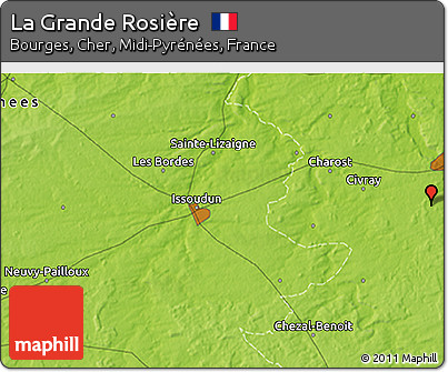Physical 3D Map of La Grande Rosière