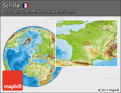 Physical Location Map of Scrille