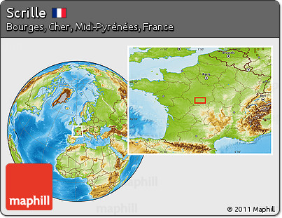 Physical Location Map of Scrille