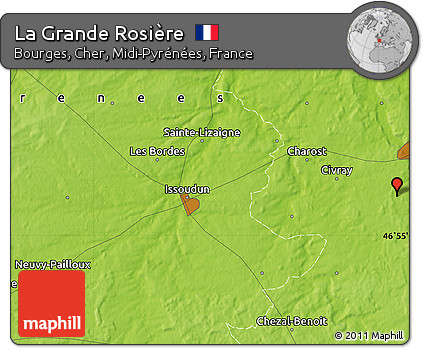 Physical Map of La Grande Rosière