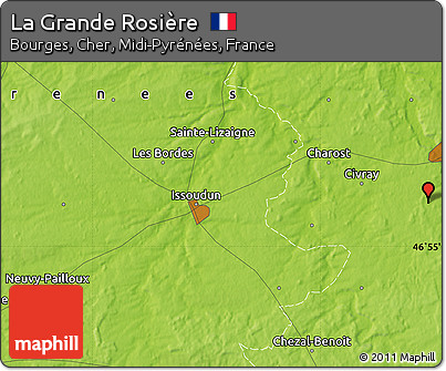 Physical Map of La Grande Rosière