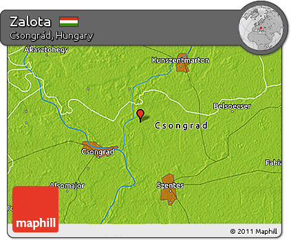 Physical 3D Map of Zalota
