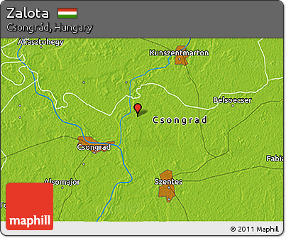 Physical 3D Map of Zalota