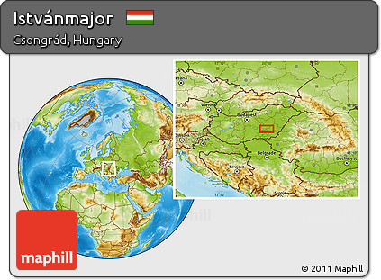 Physical Location Map of Istvánmajor