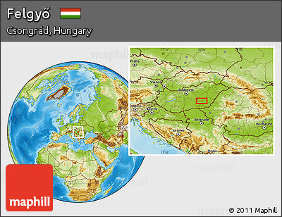 Physical Location Map of Felgyő
