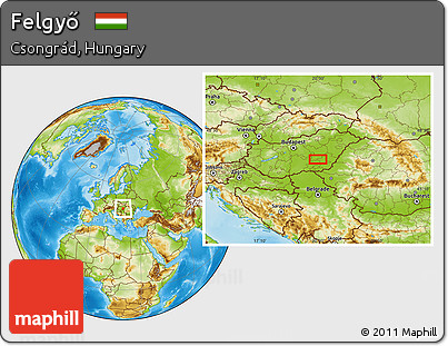 Physical Location Map of Felgyő