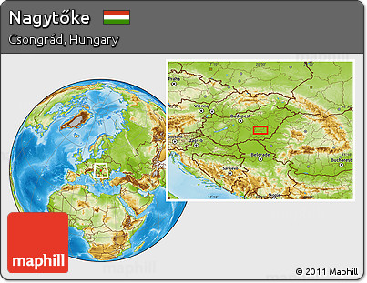 Physical Location Map of Nagytőke