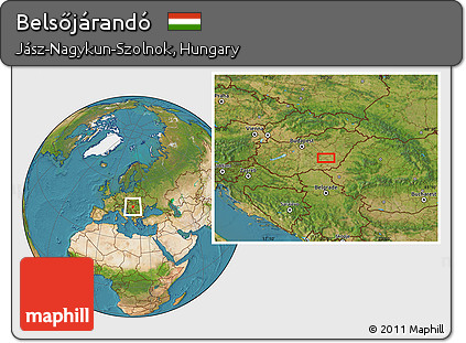 Satellite Location Map of Belsőjárandó