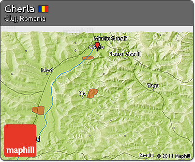 Physical 3D Map of Gherla
