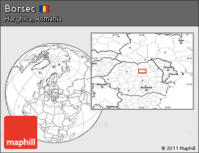 Blank Location Map of Borsec