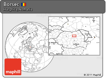Blank Location Map of Borsec