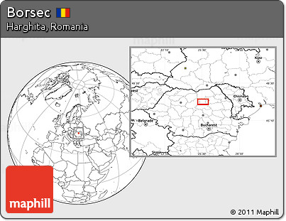Blank Location Map of Borsec