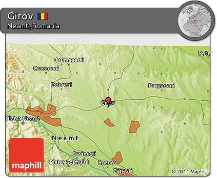 Physical 3D Map of Girov