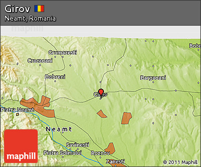 Physical 3D Map of Girov