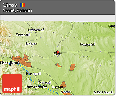 Physical 3D Map of Girov