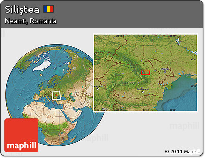 Satellite Location Map of Siliştea