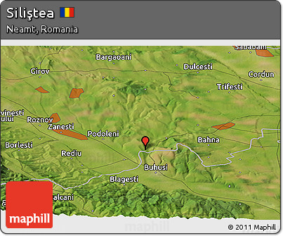Satellite Panoramic Map of Siliştea