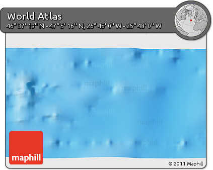 Physical 3D Map of the Area around 46° 51' 18" N, 26° 16' 29" W