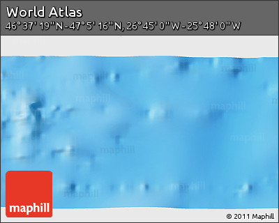 Physical 3D Map of the Area around 46° 51' 18" N, 26° 16' 29" W