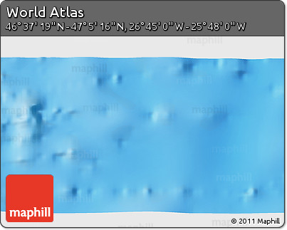 Physical 3D Map of the Area around 46° 51' 18" N, 26° 16' 29" W