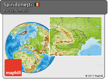 Physical Location Map of Spiridoneşti