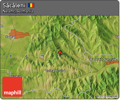 Satellite Map of Săcăleni