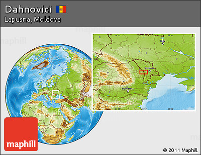 Physical Location Map of Dahnovici