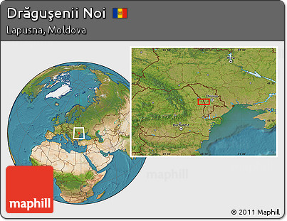 Satellite Location Map of Drăguşenii Noi