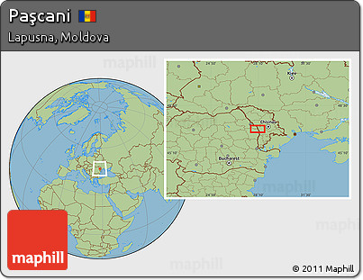 Savanna Style Location Map of Paşcani