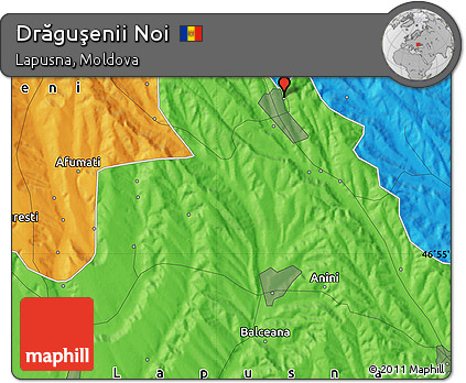 Political Map of Drăguşenii Noi