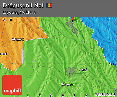 Political Map of Drăguşenii Noi