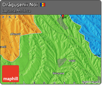Political Map of Drăguşenii Noi