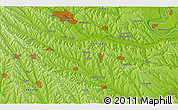 Physical 3D Map of Ruseni