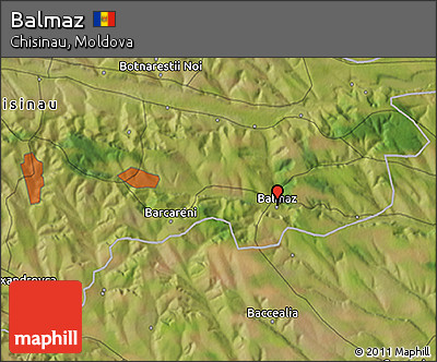 Satellite 3D Map of Balmaz