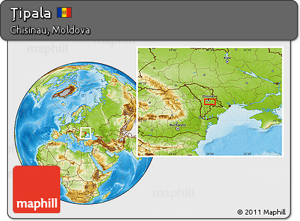 Physical Location Map of Ţipala