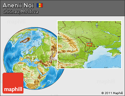 Physical Location Map of Anenii Noi