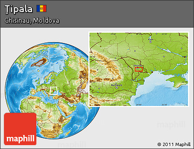 Physical Location Map of Ţipala